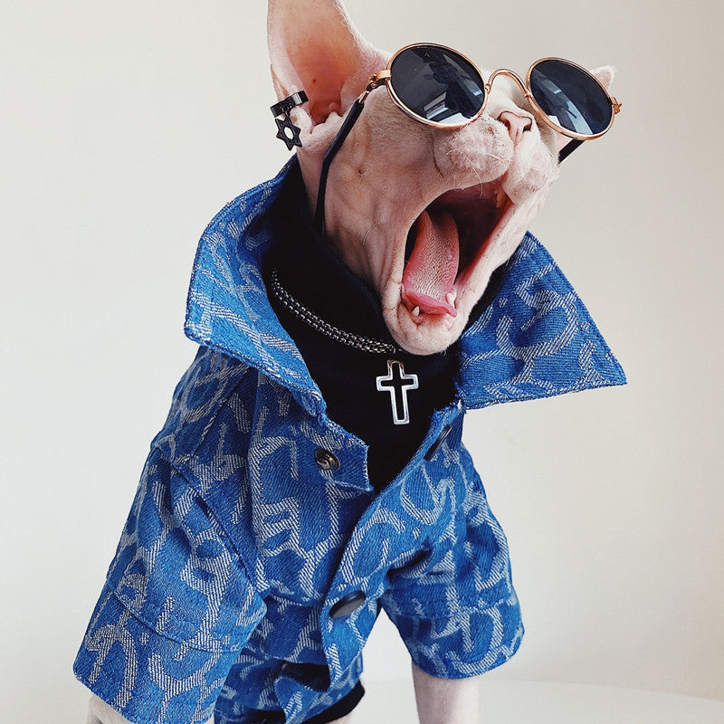 Devon Abikonis Denim Pet Jacket