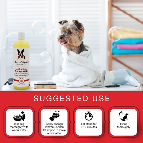 Oatmeal Shampoo For Dogs With Itchy Skin and Coats by Warren London