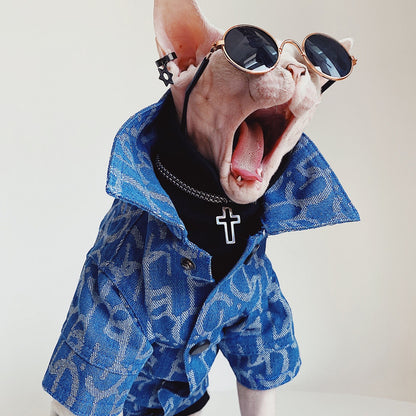 Devon Abikonis Denim Pet Jacket