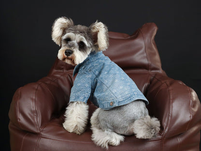 Pet Spring, Summer Presbyopia Denim Shirt