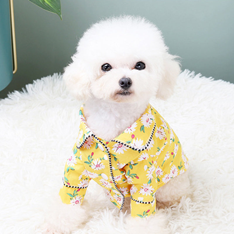 French Small Incense Style Pet Pajamas