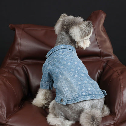 Pet Spring, Summer Presbyopia Denim Shirt