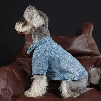 Pet Spring, Summer Presbyopia Denim Shirt