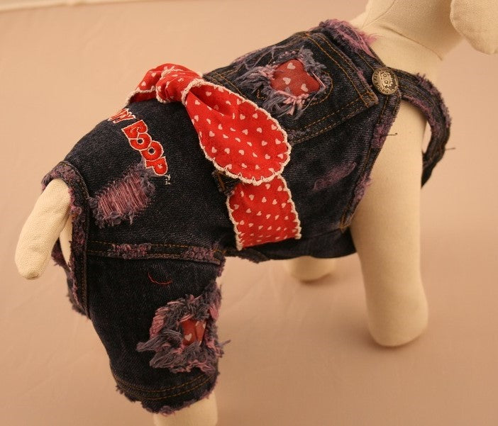 Betty Boop Pet Denim Jumper Distressed