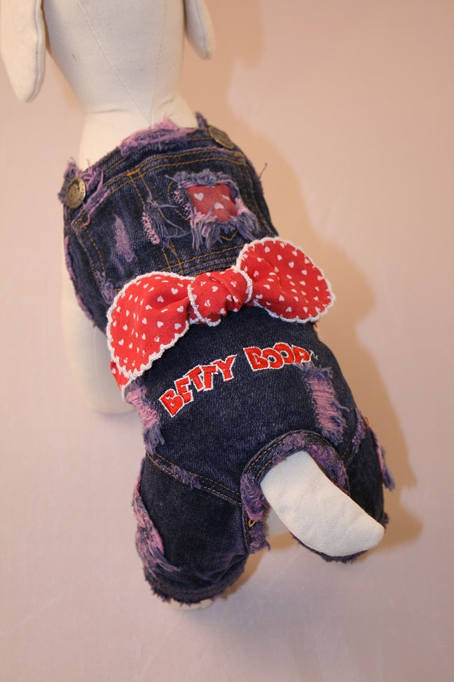 Betty Boop Pet Denim Jumper Distressed