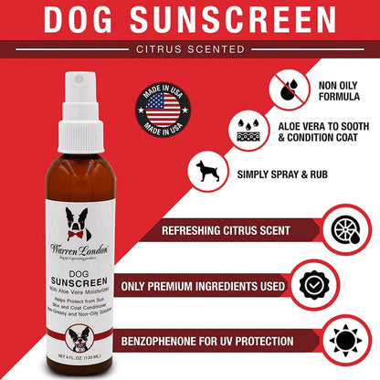 Dog Sunscreen With Aloe Vera Moisturizer by Warren London