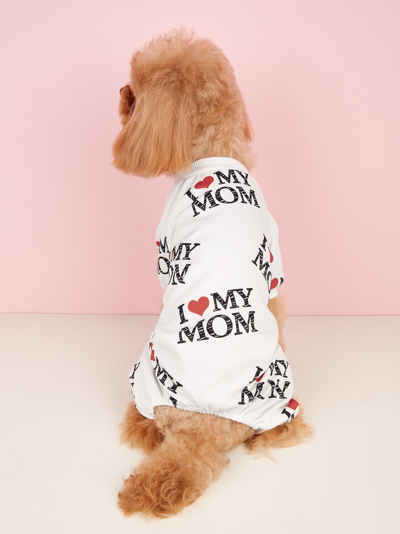 I Love Mom / I Love Dad Onesie PJ's For Dogs And Cats