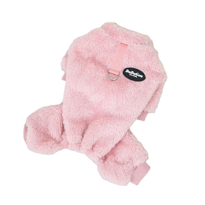 Cozy Fleece Jumpsuit for Small & Medium Dogs - Stylish Costume for Chihuahuas, French Bulldogs, and Yorkies